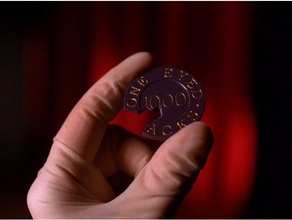 twin peaks poker chip props bite bullet black lodge dale cooper damn good coffee david lynch evidence laura palmer one eyed jacks red room 3d print model - Mito3D