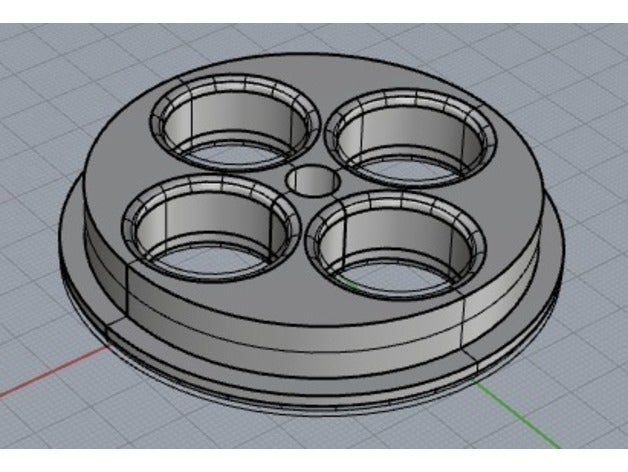 puleggia per bobine con foro diametro di 36mm 3d la stampante parti 3D print model - Mito3D