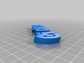 my customized iamburnys v2text name charlene keyfob keychains 3d print model - Mito3D