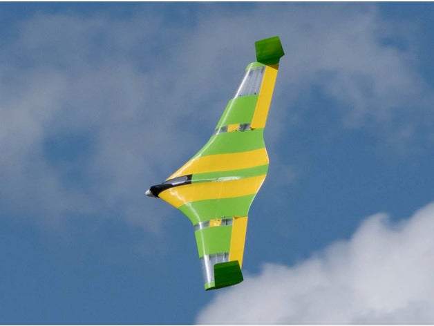 flying wing buratinu rc vehicles airplane fliyng 3D print model - Mito3D