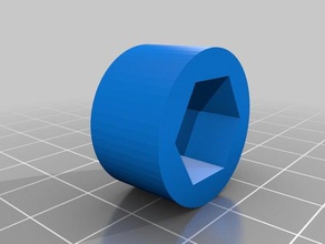 hex espaciador de la mitad una pulgada 3d impresión 3d print model - Mito3D