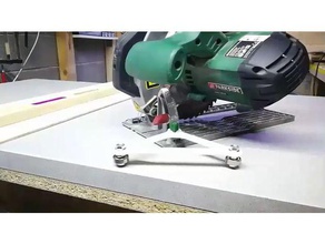 carrello per guida sega circolare parti jigsaw da tavolo legno la lavorazione del strumenti di 3d print model - Mito3D