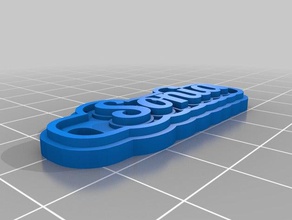 sonia keychains customized 3d print model - Mito3D