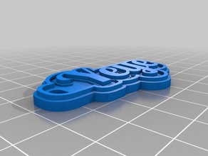 yeye Anahtarlık özelleştirilmiş 3d print model - Mito3D