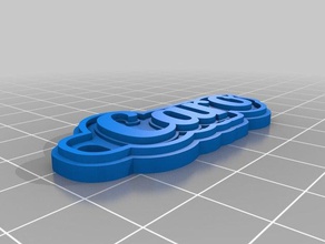 caro Schlüsselanhänger angepasst 3d print model - Mito3D