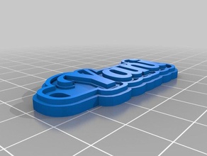 yani keychains customized 3d print model - Mito3D