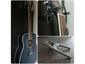 cabinet guitar mount organization mounting bracket 3d print model - Mito3D