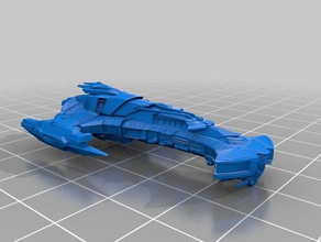 star trek klingon bortas class battle cruiser 3d printing 3d print model - Mito3D
