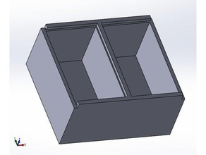 başka bir 18650 depolama kutusu 8 pil elektronik Pil Kutusu durumda kasa kapağı 3d print model - Mito3D
