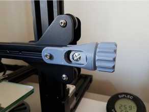 cr-10 axis tensioner tendeur courroie axe des 3d printer parts belt creality 3d print model - Mito3D