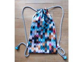 kindergarten backpack 3yo printed fasteners fashion cord puller sack 3d print model - Mito3D