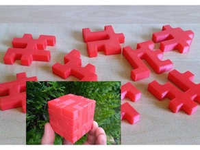 8 plaques-cube-puzzle Rätsel 3d print model - Mito3D