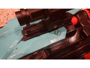 nerf demolisher motor covergap-preenchimento passatempo 3d print model - Mito3D