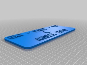 assex 2017 des signes les logos personnalisé 3d print model - Mito3D