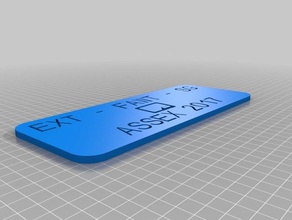 assex2017 hundido signos logotipos personalizado 3d print model - Mito3D