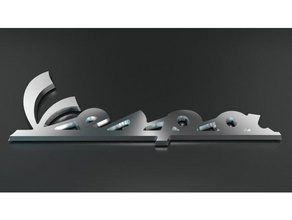 vespa 2 Fahrzeuge - Abzeichen logo 3d print model - Mito3D