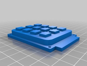 tuş takımı 3x 4 modül elektronik klavye 3d print model - Mito3D