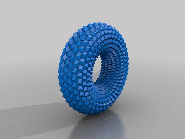 donut matemática arte 3D print model - Mito3D