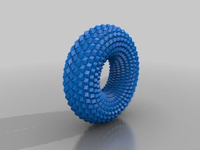 donut matemática arte 3d print model - Mito3D