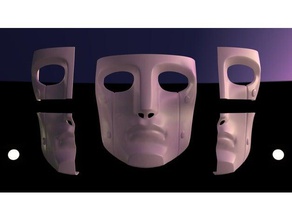 cosplay de acessórios street fighter 3 máscara traje 3d print model - Mito3D
