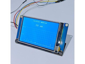 nextion display prototipazione giga l'elettronica hmi jig 3d print model - Mito3D