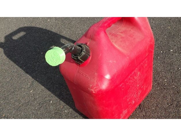 blitz red gasoline can replacement cap outdoor & garden gas lid pla plastic 3D print model - Mito3D