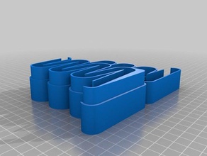 aaa pequeña ventana de 7 capas organización personalizado 3d print model - Mito3D