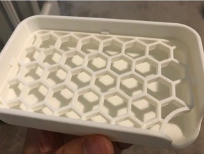 porta sabonete bloqueado enchimento casa de banho sabão soapbox soapdish a bandeja 3d print model - Mito3D
