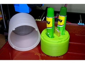 epoxy stand container lid tubes 25mm 30mm containers box cap tube 3d print model - Mito3D