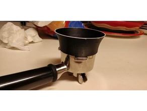 54mm porte-filtre entonnoir de s'asseoir dessus cuisine et salle à manger bréville espresso l'entonnoir conversion 3d print model - Mito3D