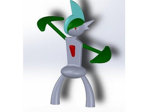 gallade - fighting psychic pokemon 3d printing action figure creature fighter game model monster nintendo 3ds pikachu figures go toy video games 3d print model - Mito3D