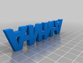 der name anna arduino prenom 3d print model - Mito3D