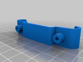 delta barra de grampos montagem compacta bowden extrusora Impressora 3d peças personalizado reprap rostock mini 3d print model - Mito3D