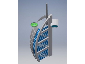 burj al arab binalar ve yapılar 3d print model - Mito3D