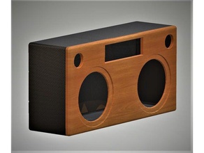 boombox alto-falante o áudio 2-forma 3d print model - Mito3D