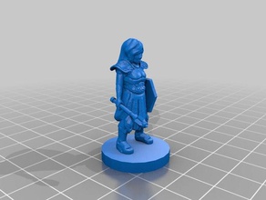 female fighter 3d printing 3d print model - Mito3D
