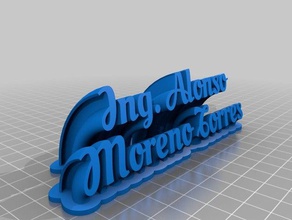 ing alonso moreno torres ofis özelleştirilmiş 3d print model - Mito3D