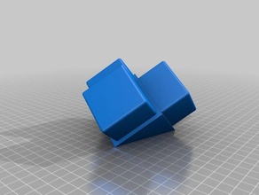 my customized 2 inch square tube corner bracket 125 wall parts 3d print model - Mito3D