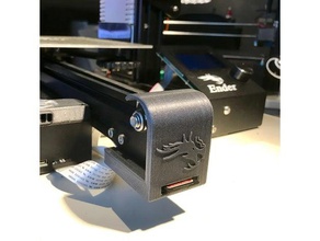 creality ender 3 sd card monte asse y copertura puleggia Stampante 3d parti scheda 3d print model - Mito3D