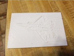 f-22 tourbillons marginaux de postcombustion lithographie 2d art l'aviation la raptor 3d print model - Mito3D