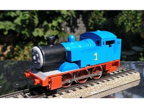 thomas locomotive body m rklin chassis - h0 scale vehicles 1-87 1 87 trains lokomotive model friends train 3d print model - Mito3D