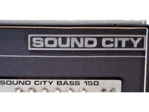 sound city logo musica 3d print model - Mito3D