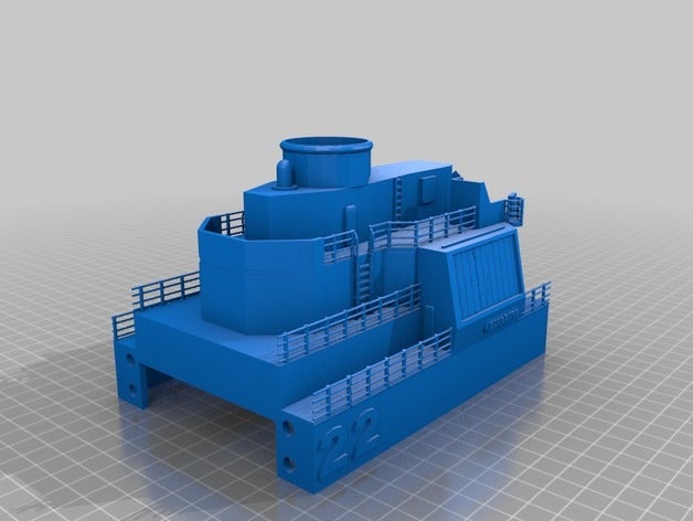 fregatte f222 1970 aufbau teil 2 L'impression 3d 3D print model - Mito3D