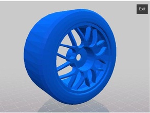 rc 1 10 subaru 22b wheels bbs style r c vehicles parts wheel 3d print model - Mito3D