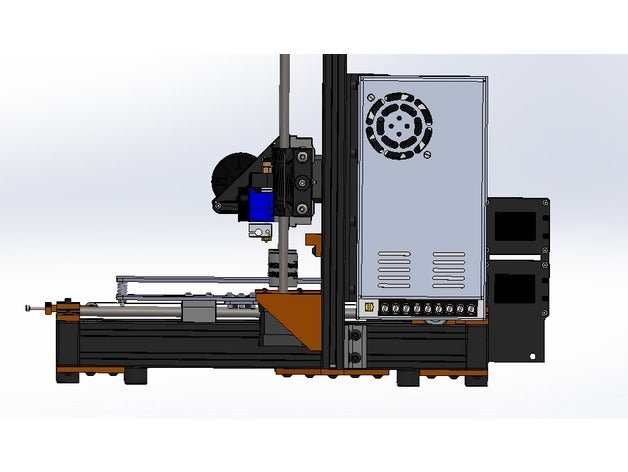 sur8 - 360w support du bloc d'alimentation Imprimante 3d accessoires de mise à niveau alimentation montage 3D print model - Mito3D