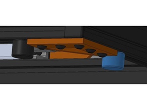 am8 - 2040 extrusion drop Fuß 3d Drucker Zubehör upgrade anet 3d print model - Mito3D