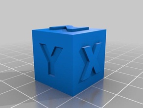las aureolas cubo de prueba La impresión en 3d zumbido 3d print model - Mito3D