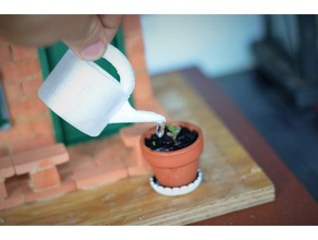 cute miniature watering can outdoor garden jug 3d print model - Mito3D