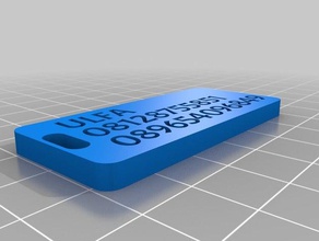 ulfa Anahtarlık özelleştirilmiş 3d print model - Mito3D