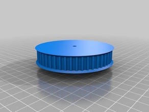 my customized parametric pulley library customizer optimized gt2 50teth parts 3d print model - Mito3D